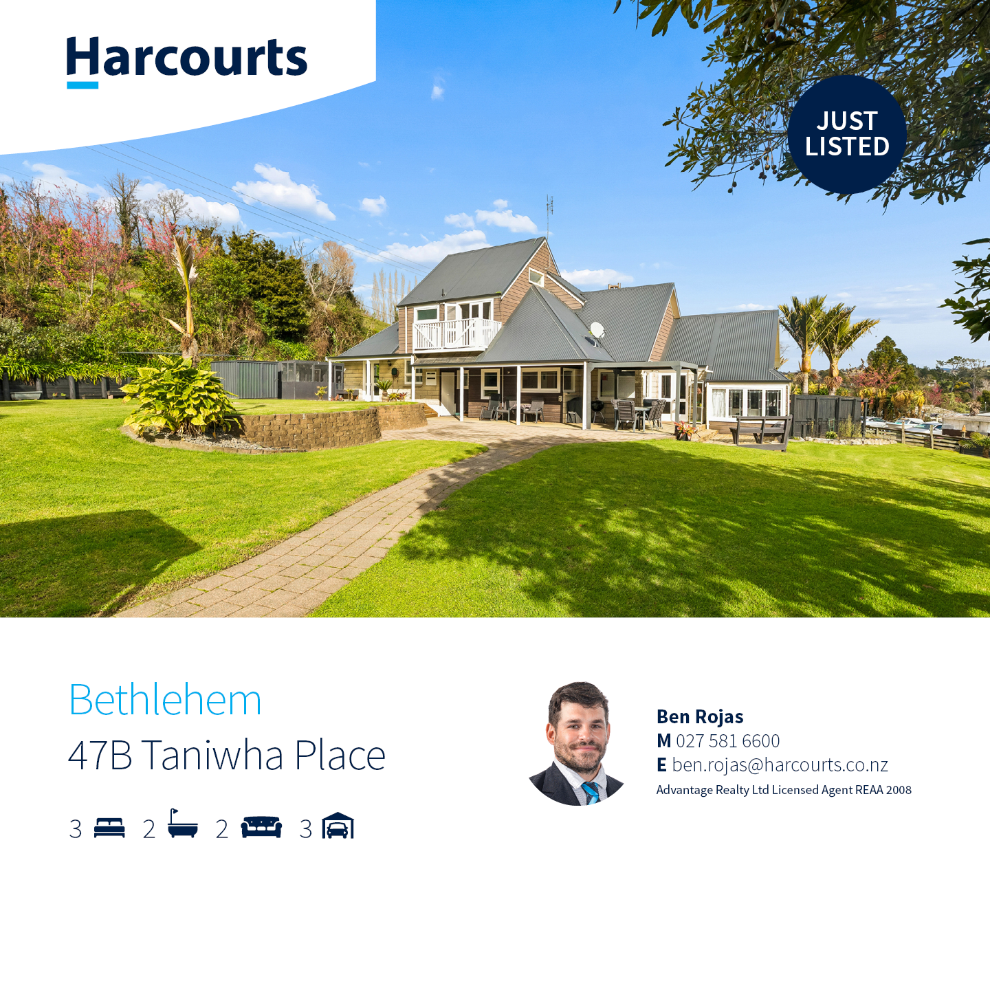 Harcourts Advantage Tauranga Facebook ad