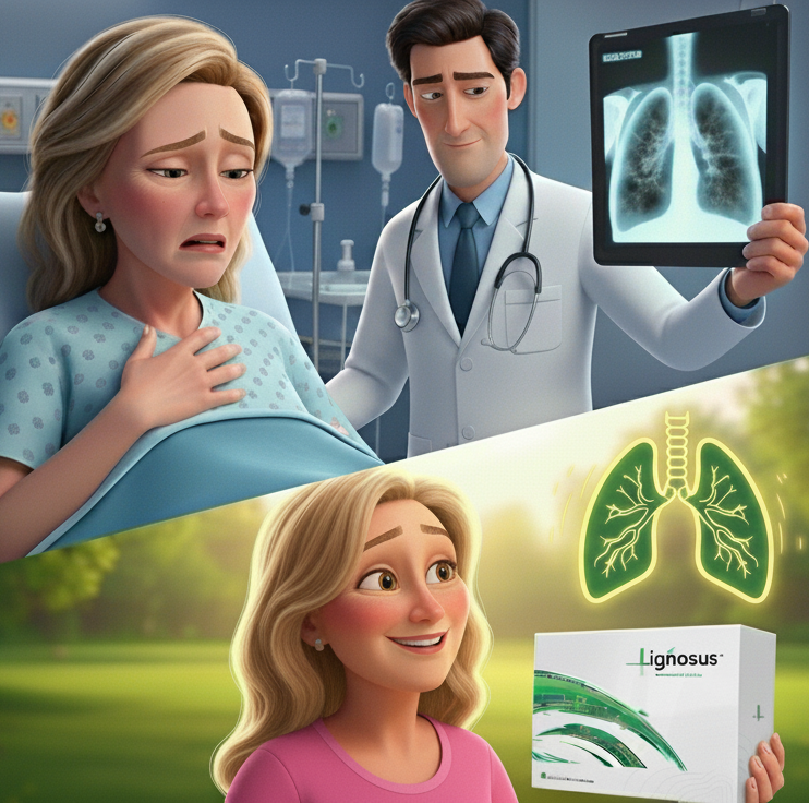 Lignosus - Soutien naturel pour les poumons Facebook ad: Respirez librement à nouveau grâce à Lignosus