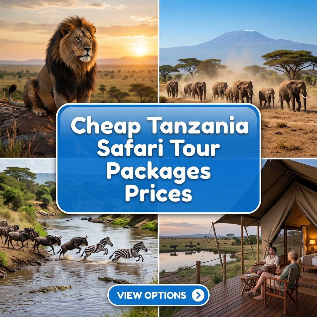 ReadersWiki.net Zone Facebook ad: Cheap Tanzania Safari Tour Packages Prices.