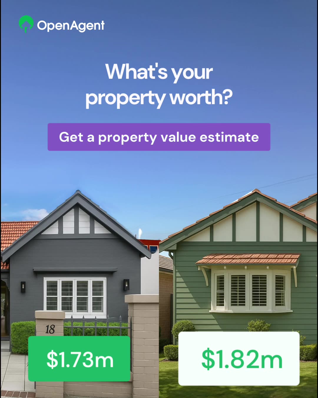 OpenAgent.com.au Facebook ad: Get A Free Property Report