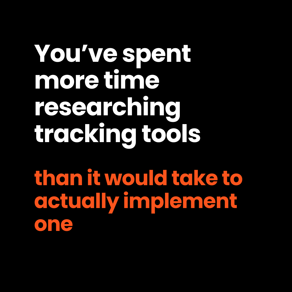 Tracklution Facebook ad