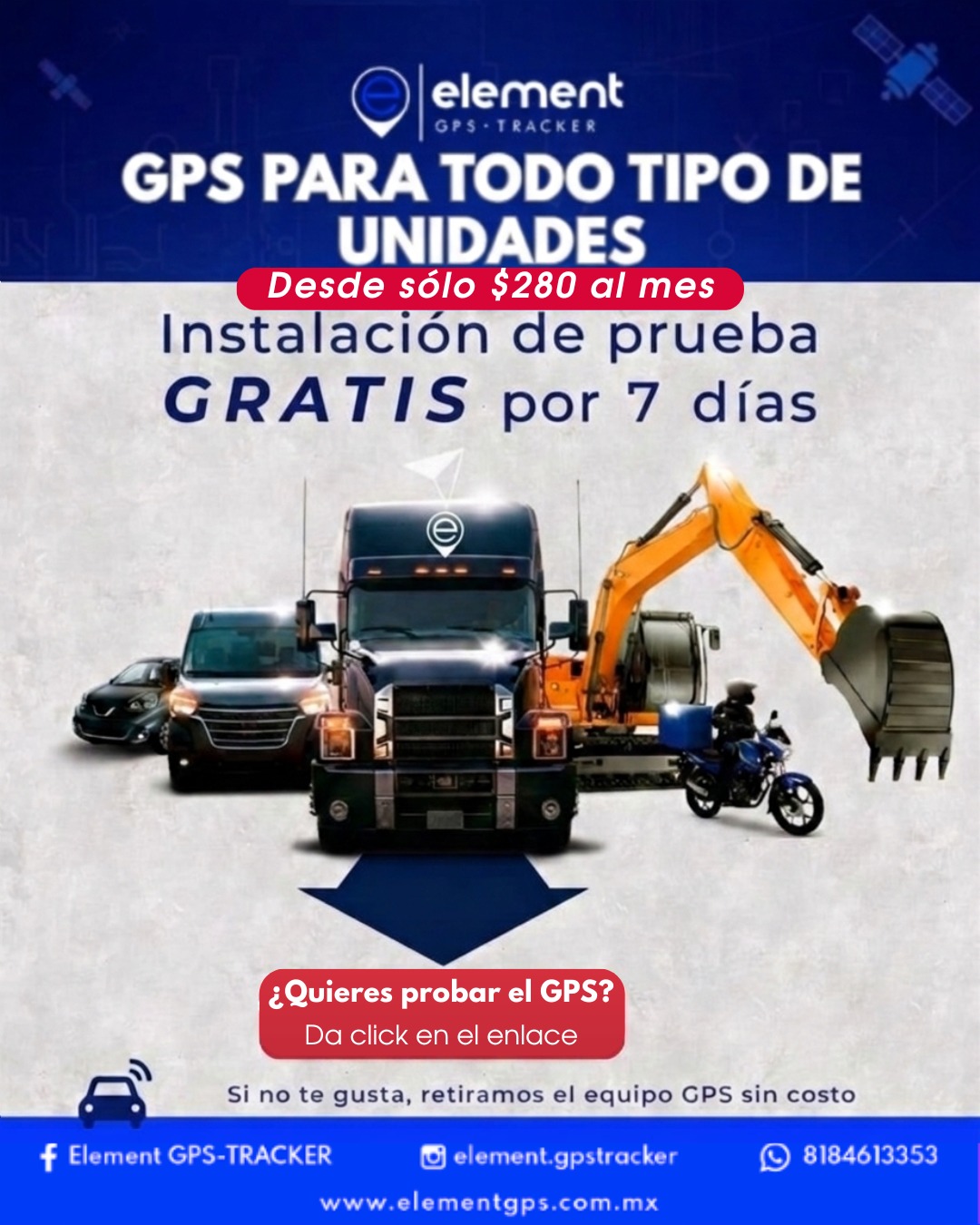 Element GPS-TRACKER Facebook ad: MAS INFORMACION