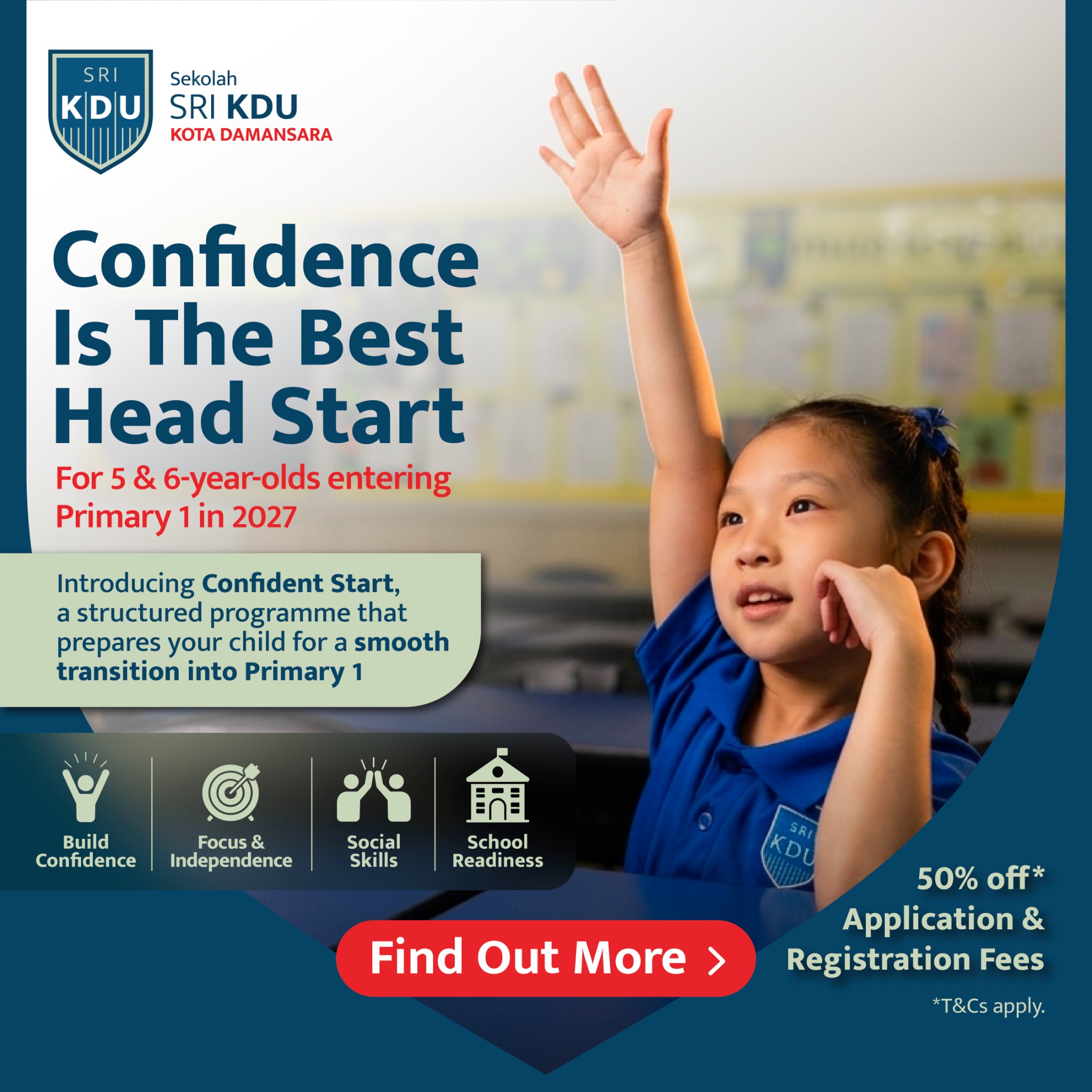 Sekolah Sri KDU - Kota Damansara Facebook ad: Give your child a smooth transition into Primary 1 at Sri…