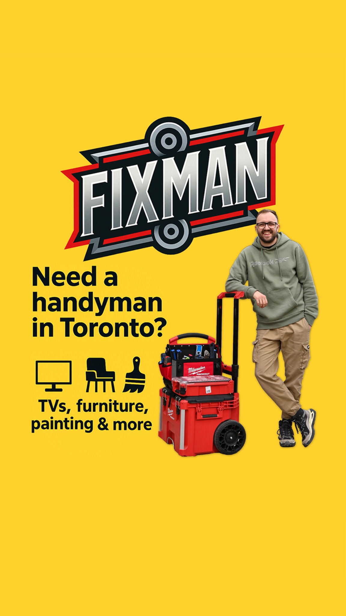 FixMan Handyman Services Facebook ad from Feb 14, 2026