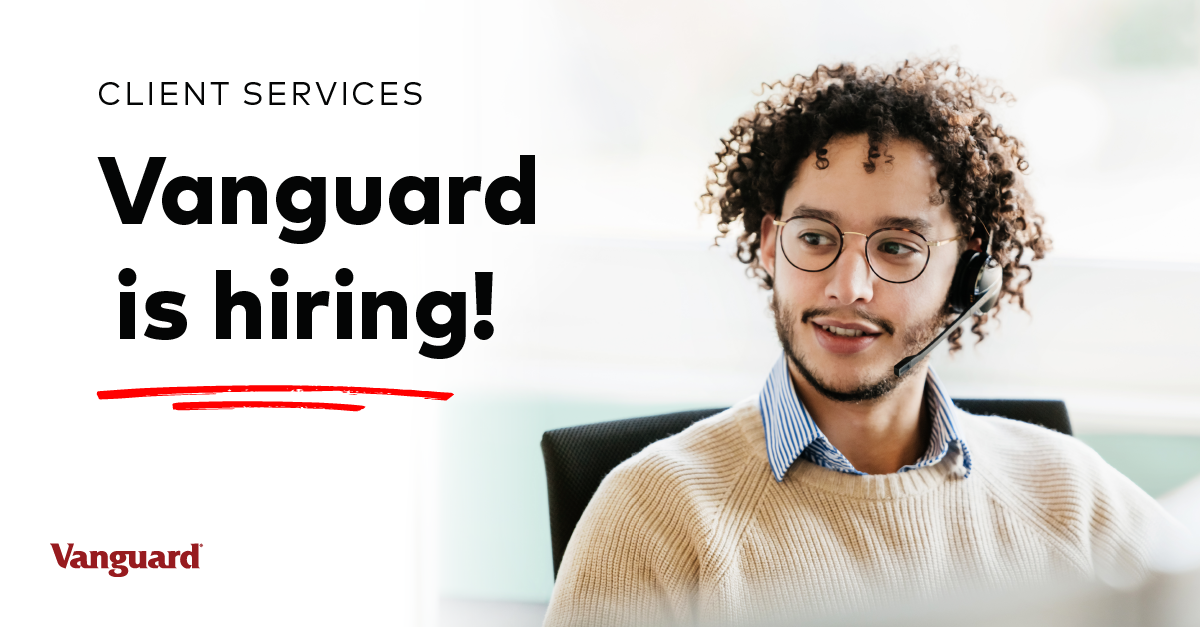 Life at Vanguard Facebook ad: Vanguard is hiring!