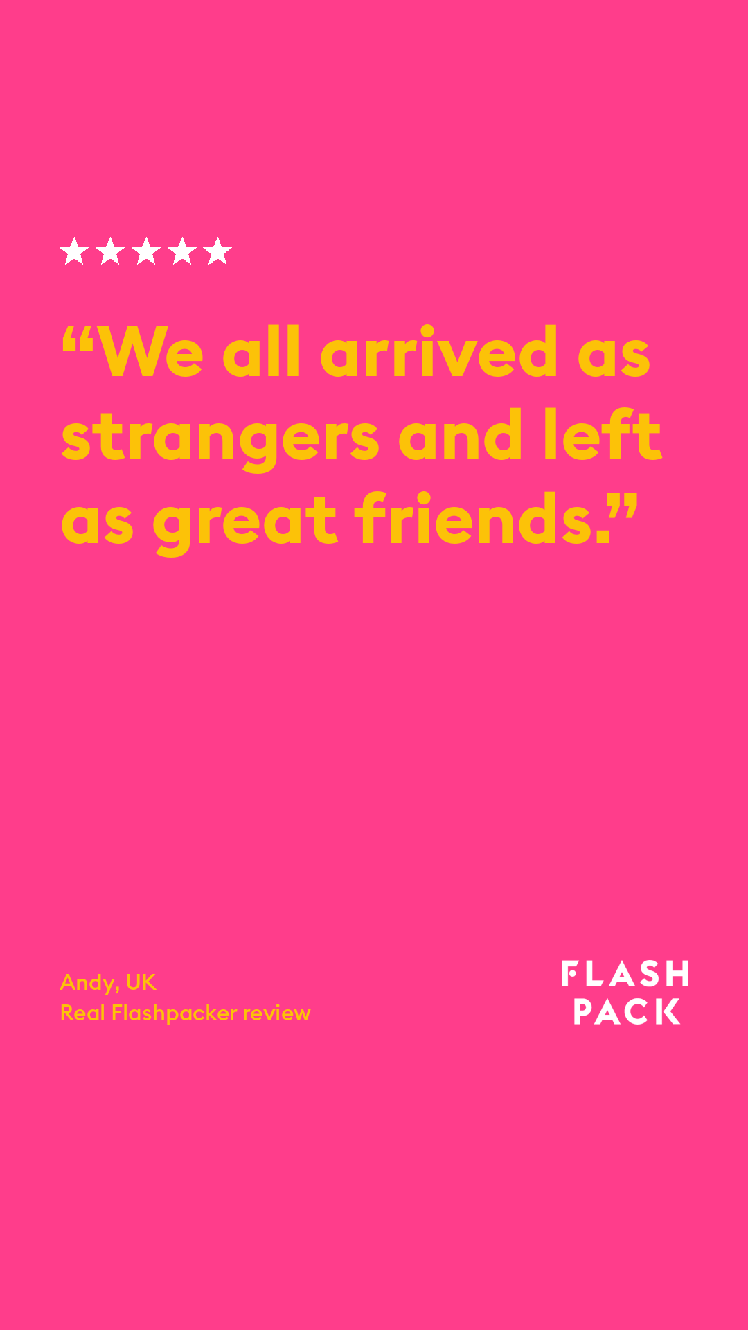 Flash Pack Facebook ad