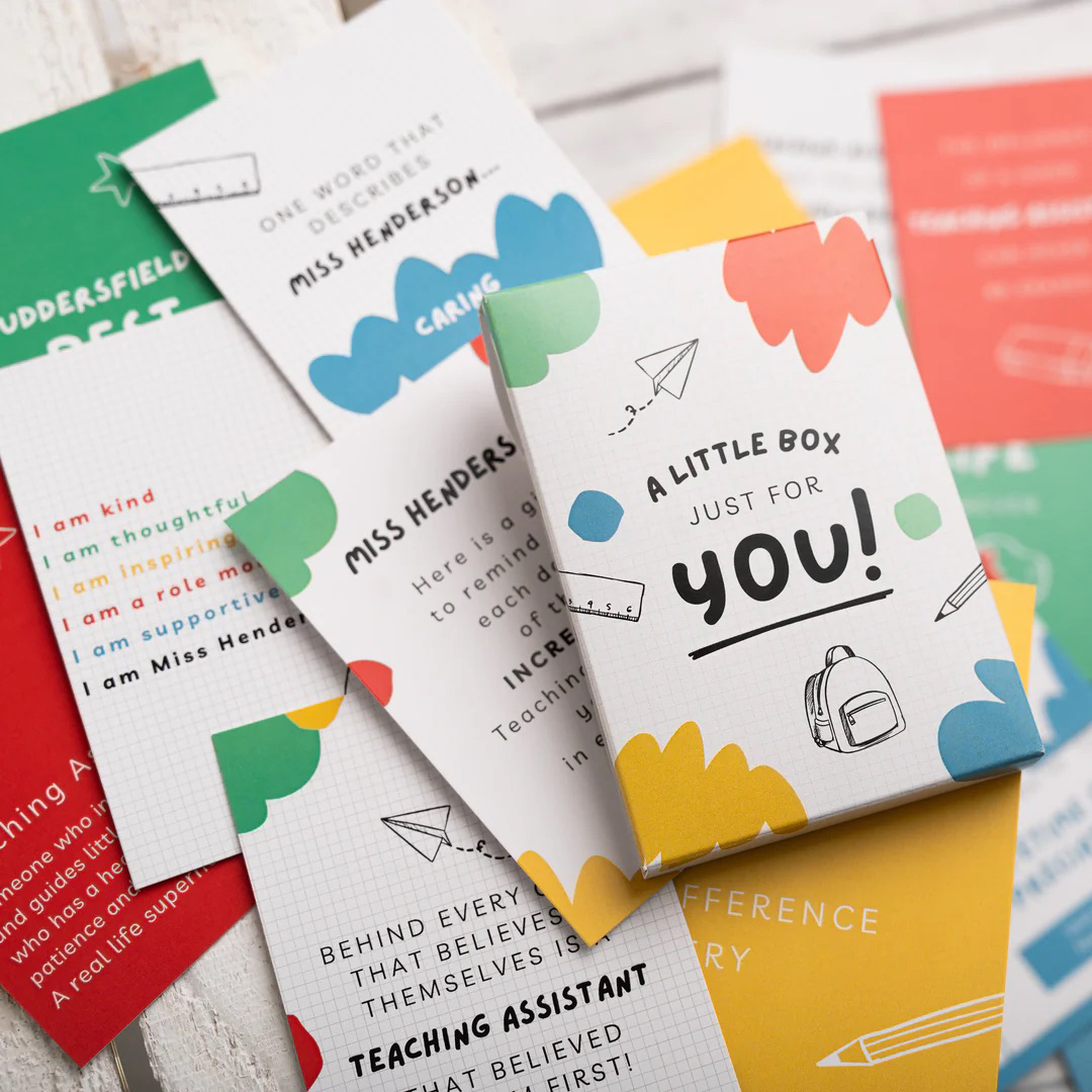 Porky Penguin Facebook ad: Personalised Teacher Affirmation Cards