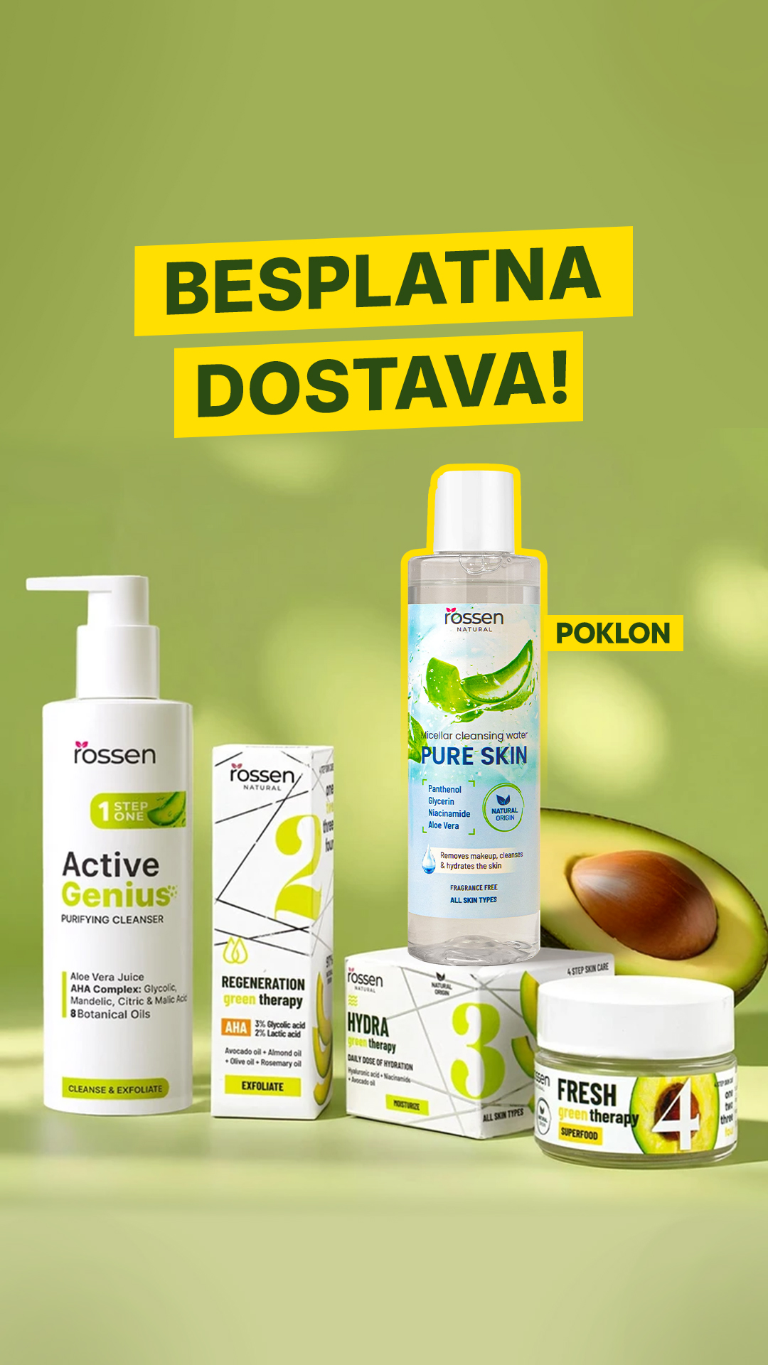 Rossen kozmetika Facebook ad