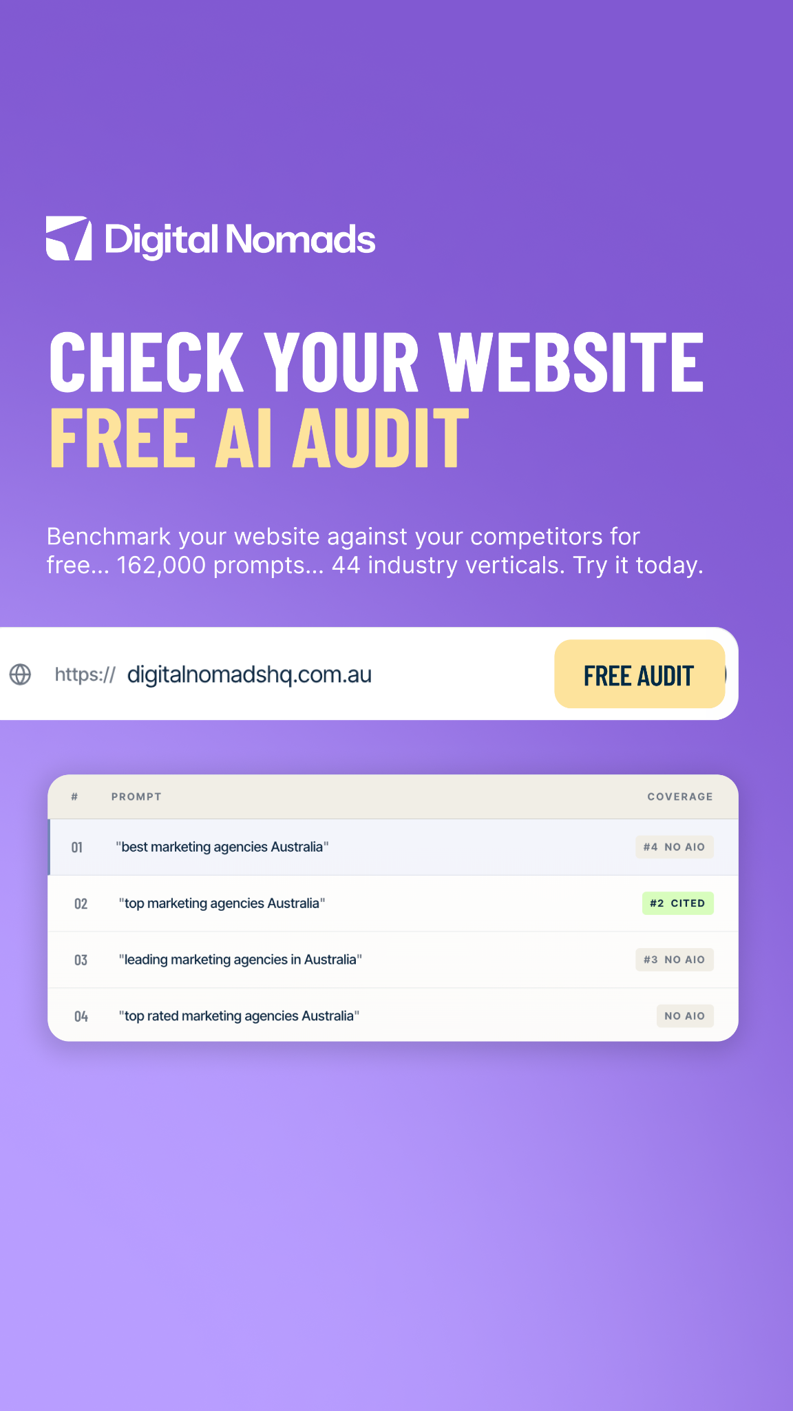 Digital Nomads HQ Facebook ad