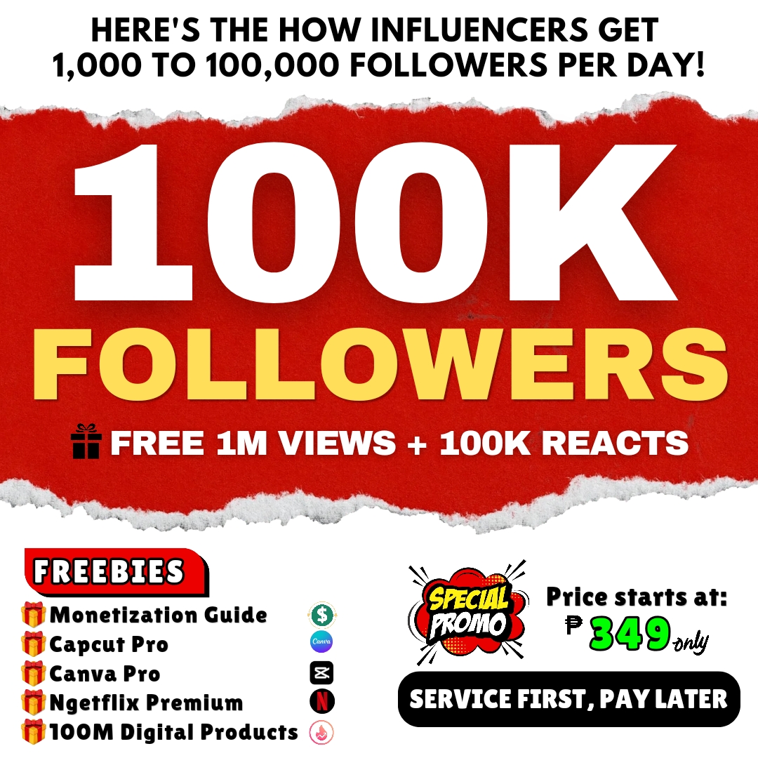 TrendBooster PH Facebook ad: Want to Grow Your Page with 100,000 Followers? Service…