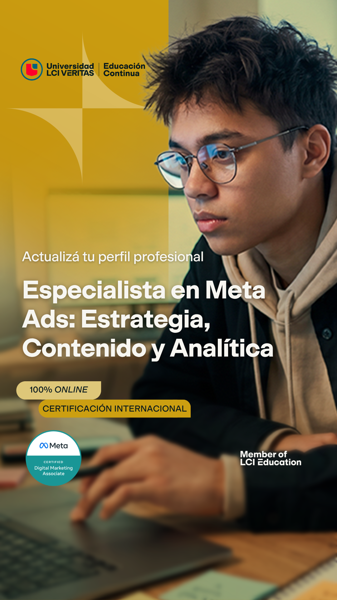 Universidad LCI Veritas Facebook ad from Jun 5, 2026