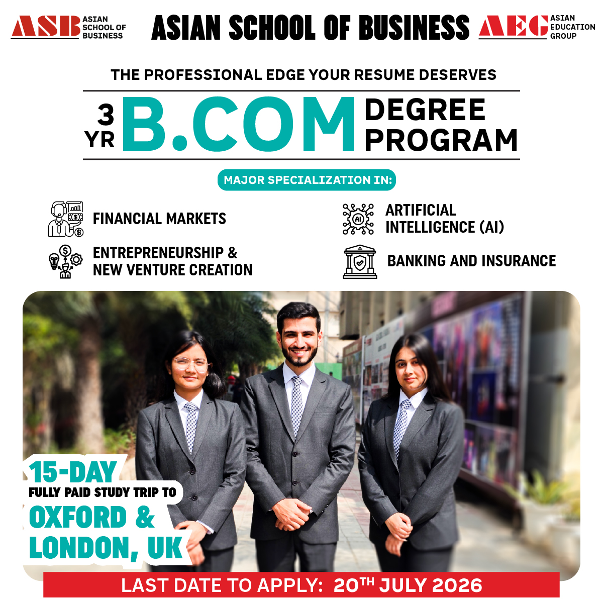 Asian School of Business Facebook ad