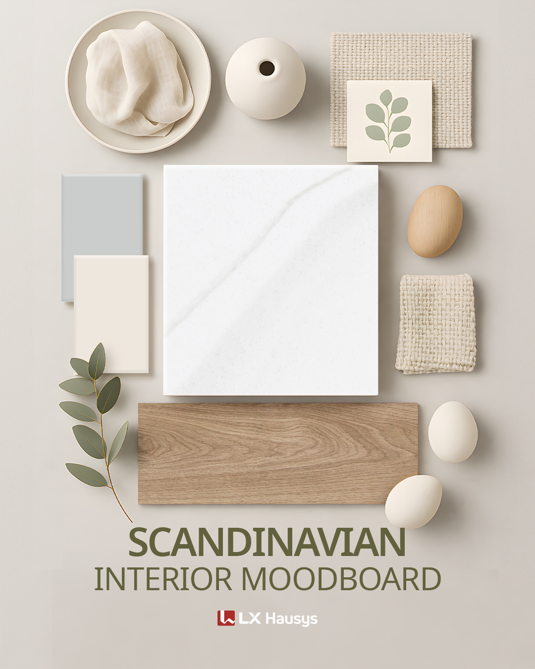 LX Hausys Global Facebook ad: Scandinavian, Simple, Yet Warm