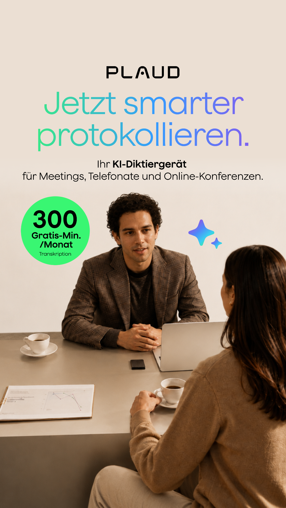 Plaud Facebook ad: Plaud Note Pro, Intelligenteres KI-Notizenmachen