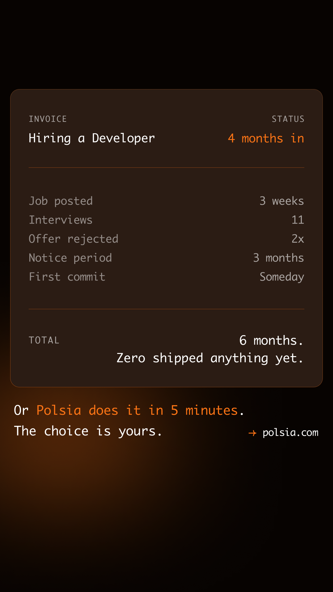 Polsia AI Facebook ad