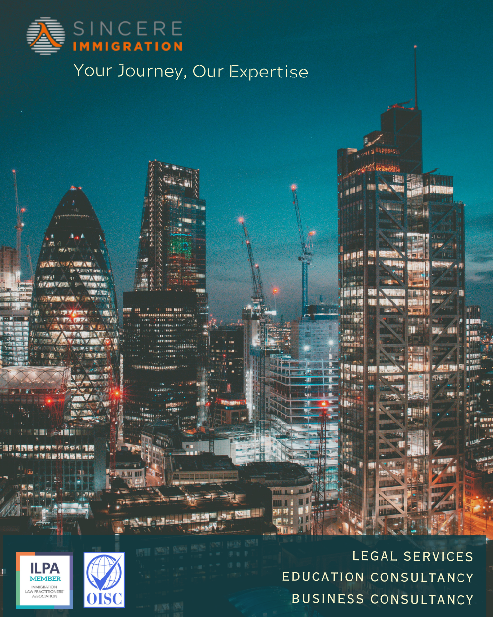 Sincere Immigration Facebook ad: UK Immigration Experts