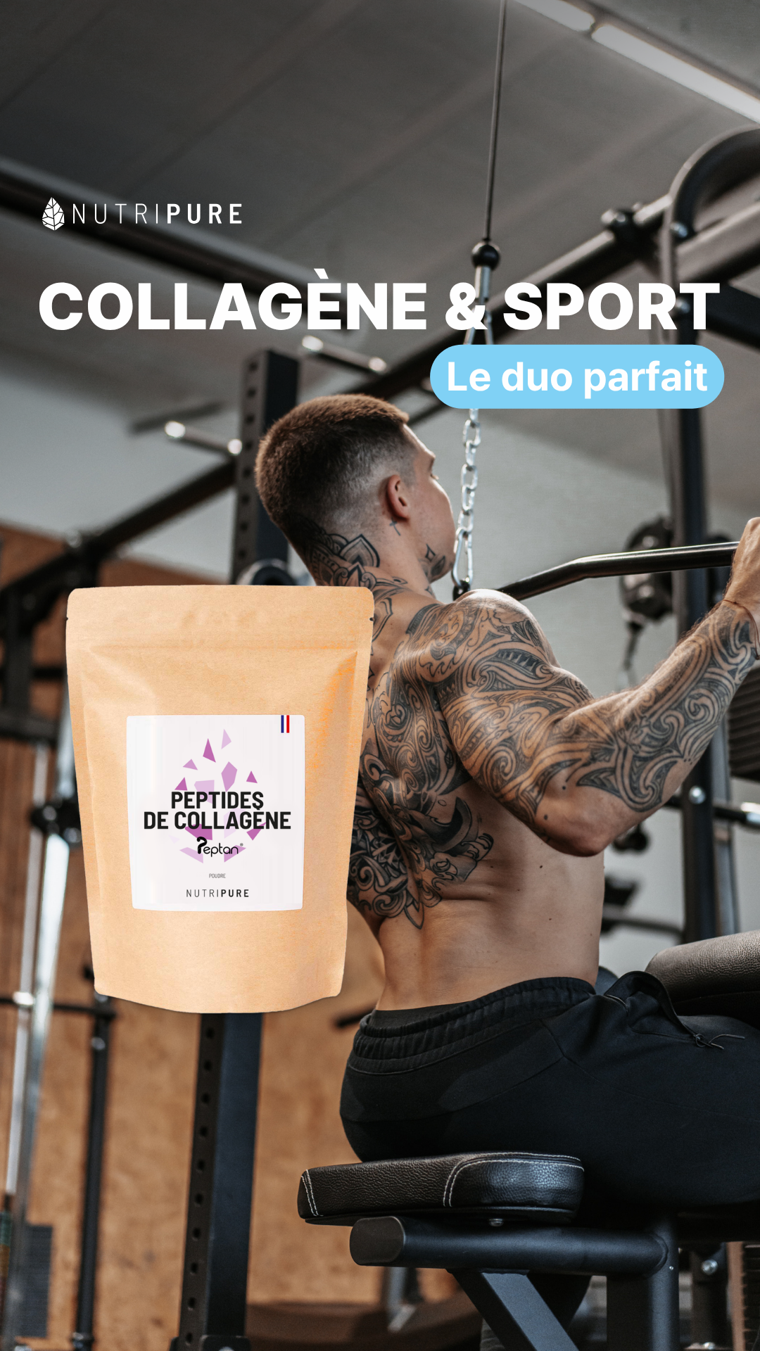 Nutripure Facebook ad: Collagène Peptan | Protégez votre corps