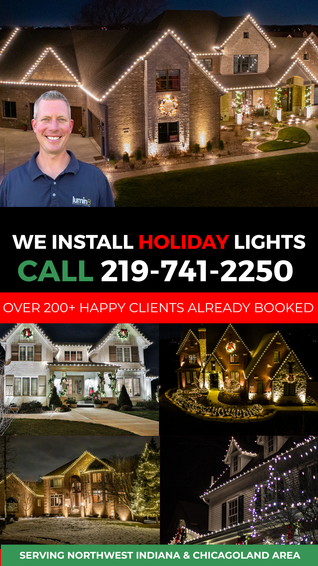 Lumin8 Outdoor Lighting Facebook ad