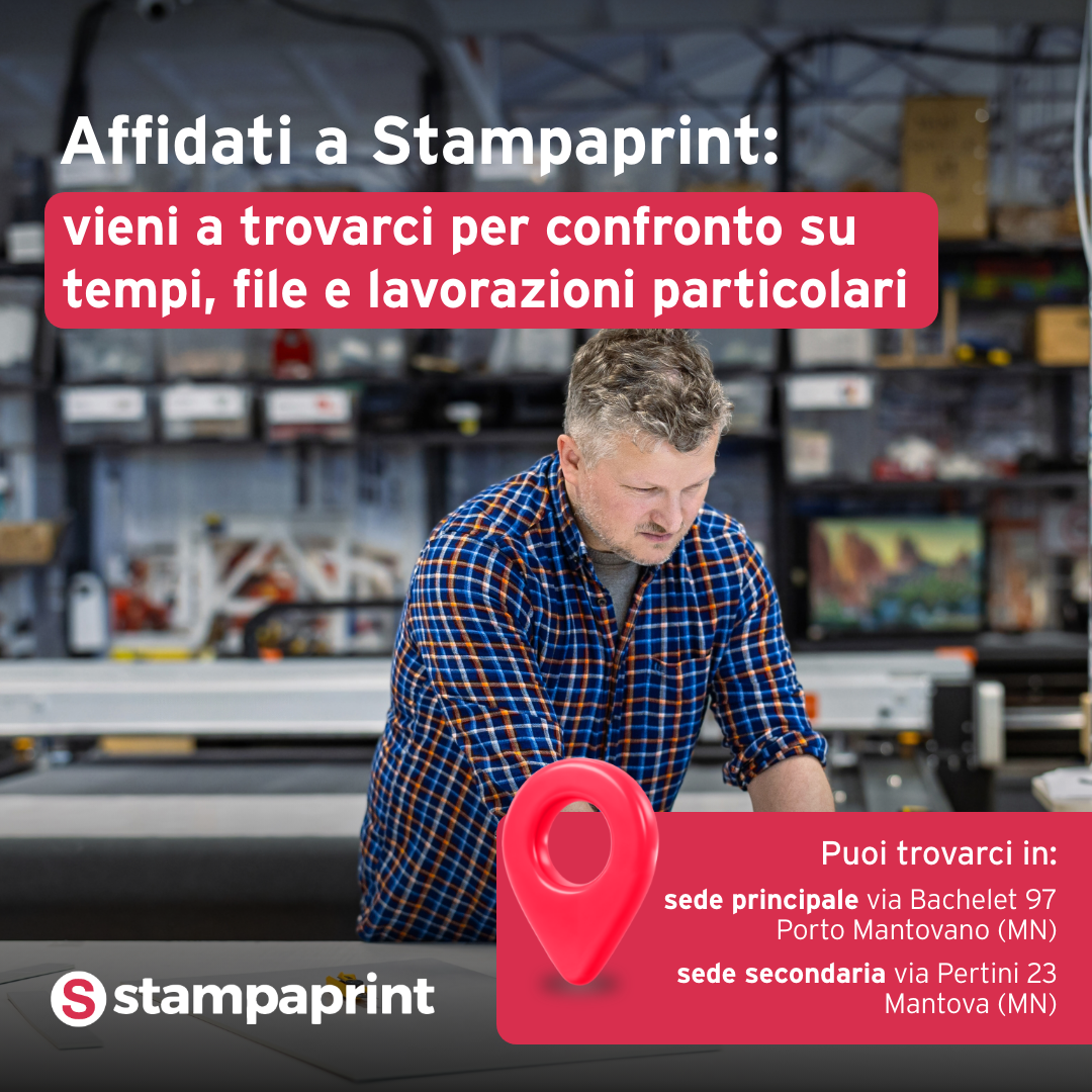 Stampaprint Facebook ad: Meno mail, più chiarezza.