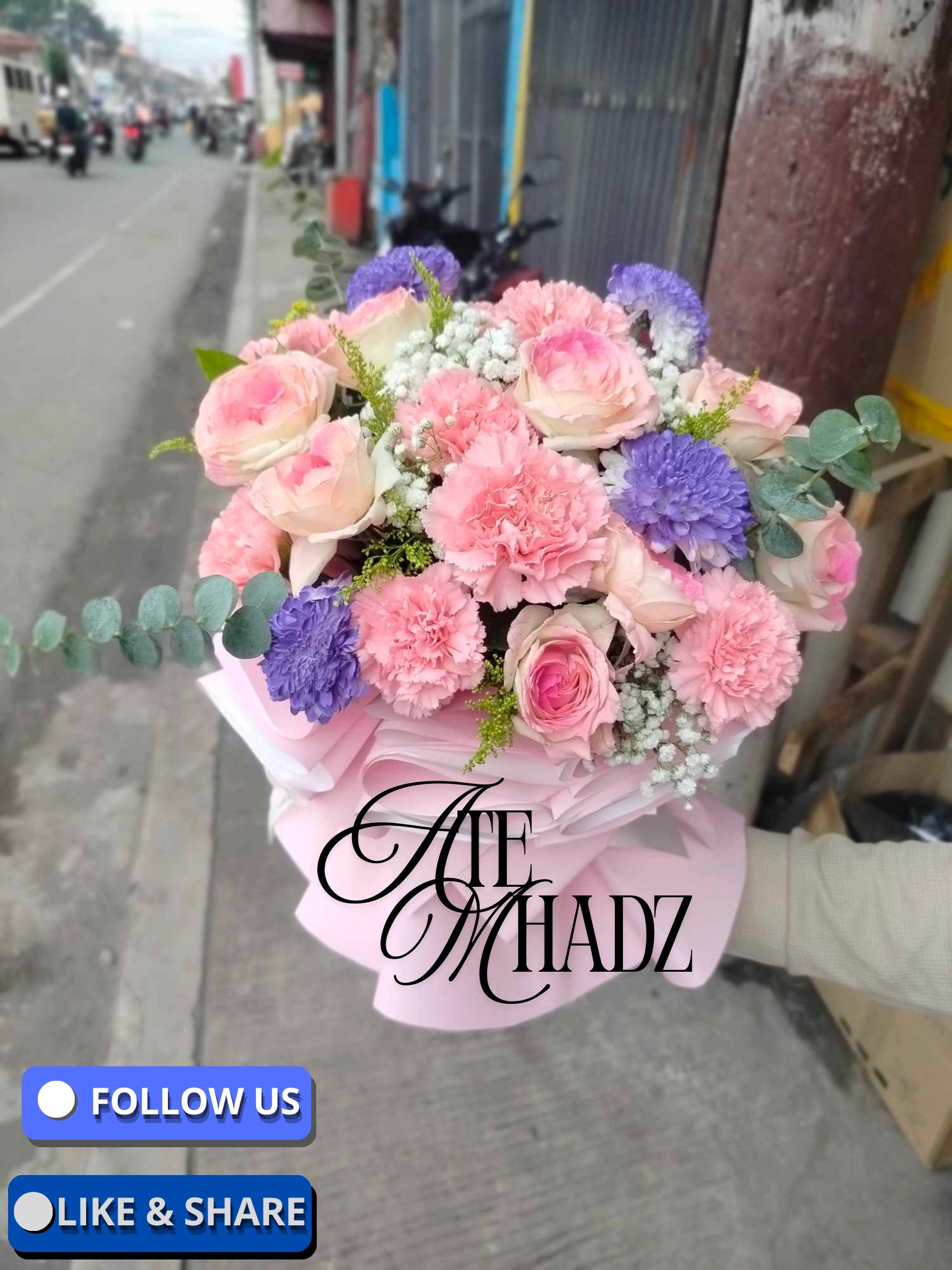 Ate Mhadz flower & gifts delivery service Facebook ad: ATTENTION
