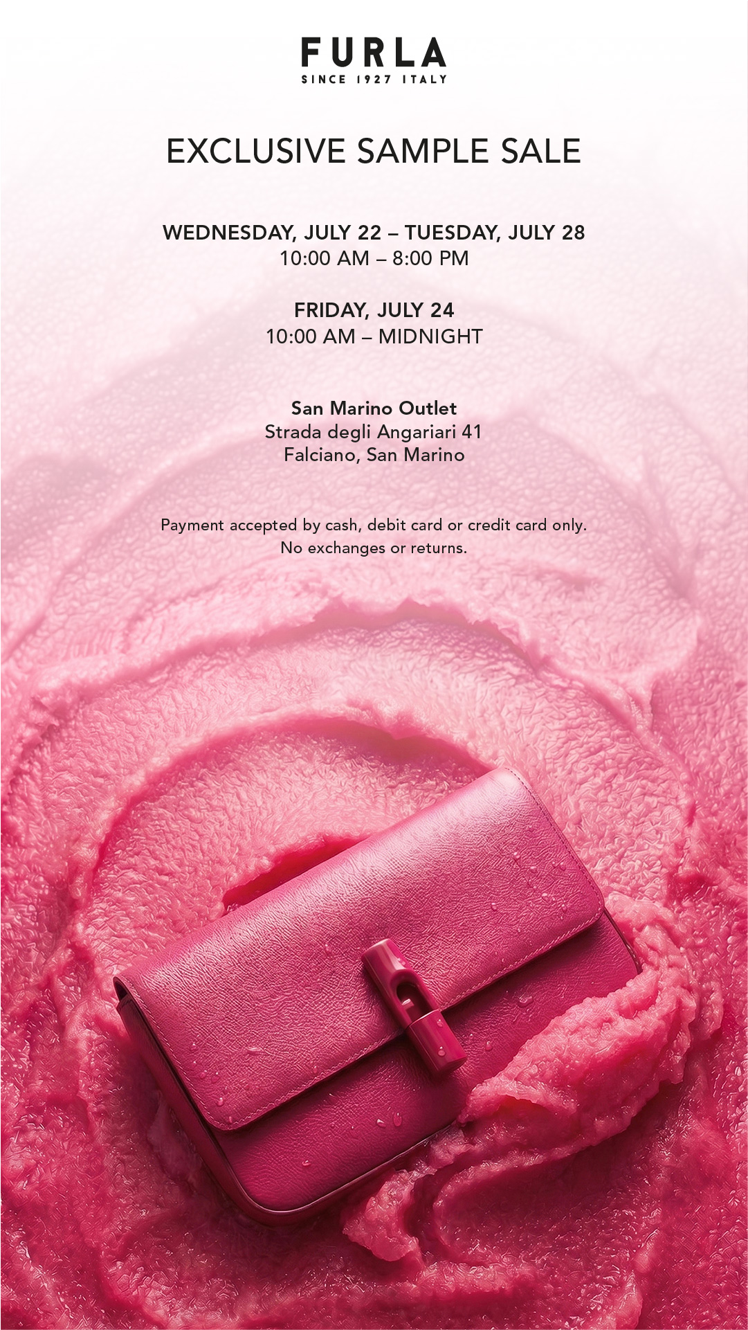 Furla Facebook ad