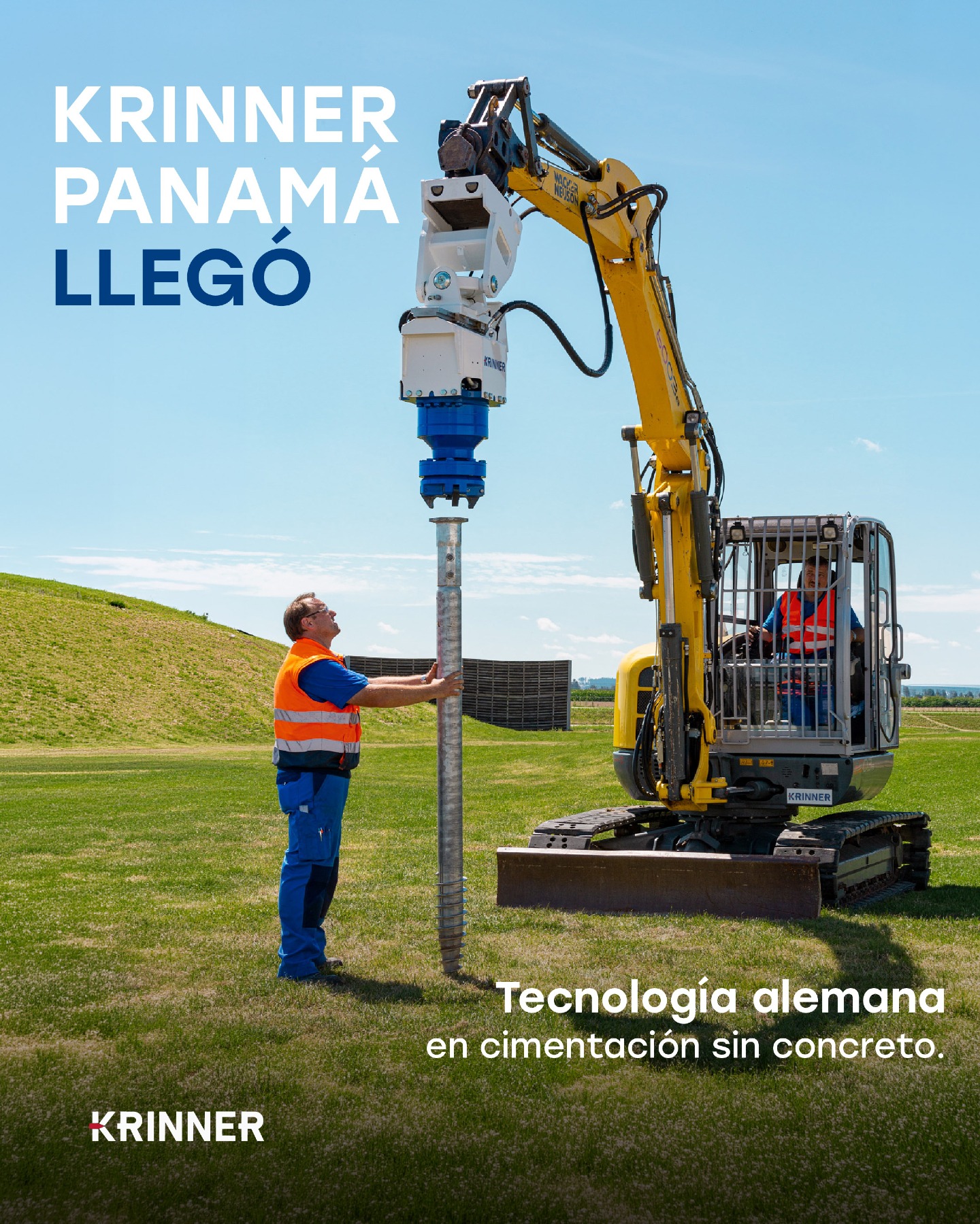 Krinner Panama Facebook ad: ¿Tienes un proyecto que necesita cimentación rápida…