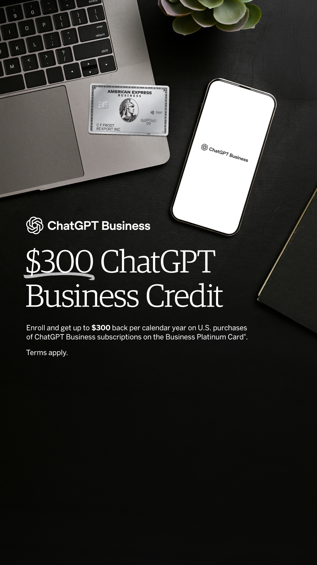 American Express Business Facebook ad