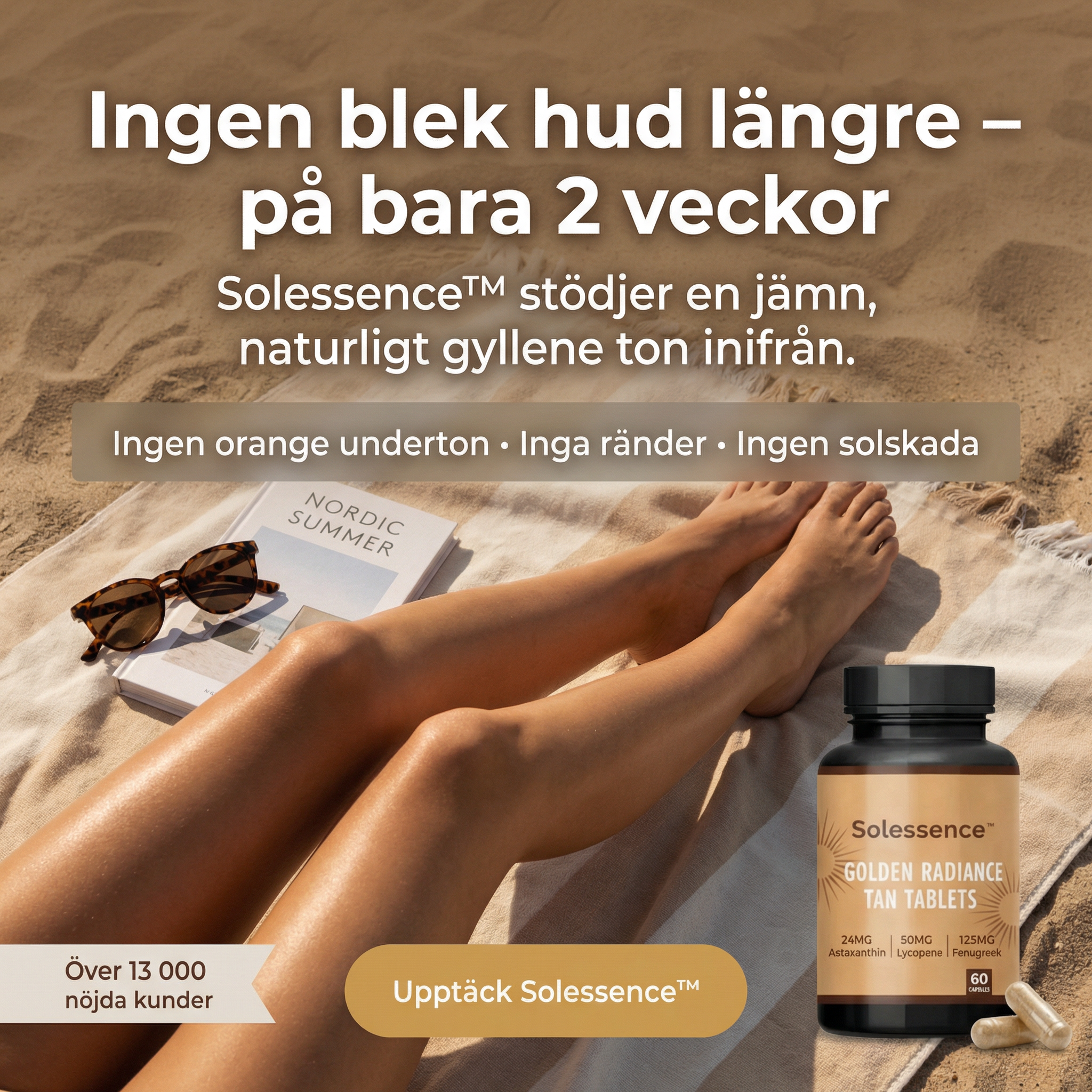 Ruthie Rosencrans Facebook ad: Få En Naturlig Glow Utan Orange Ton