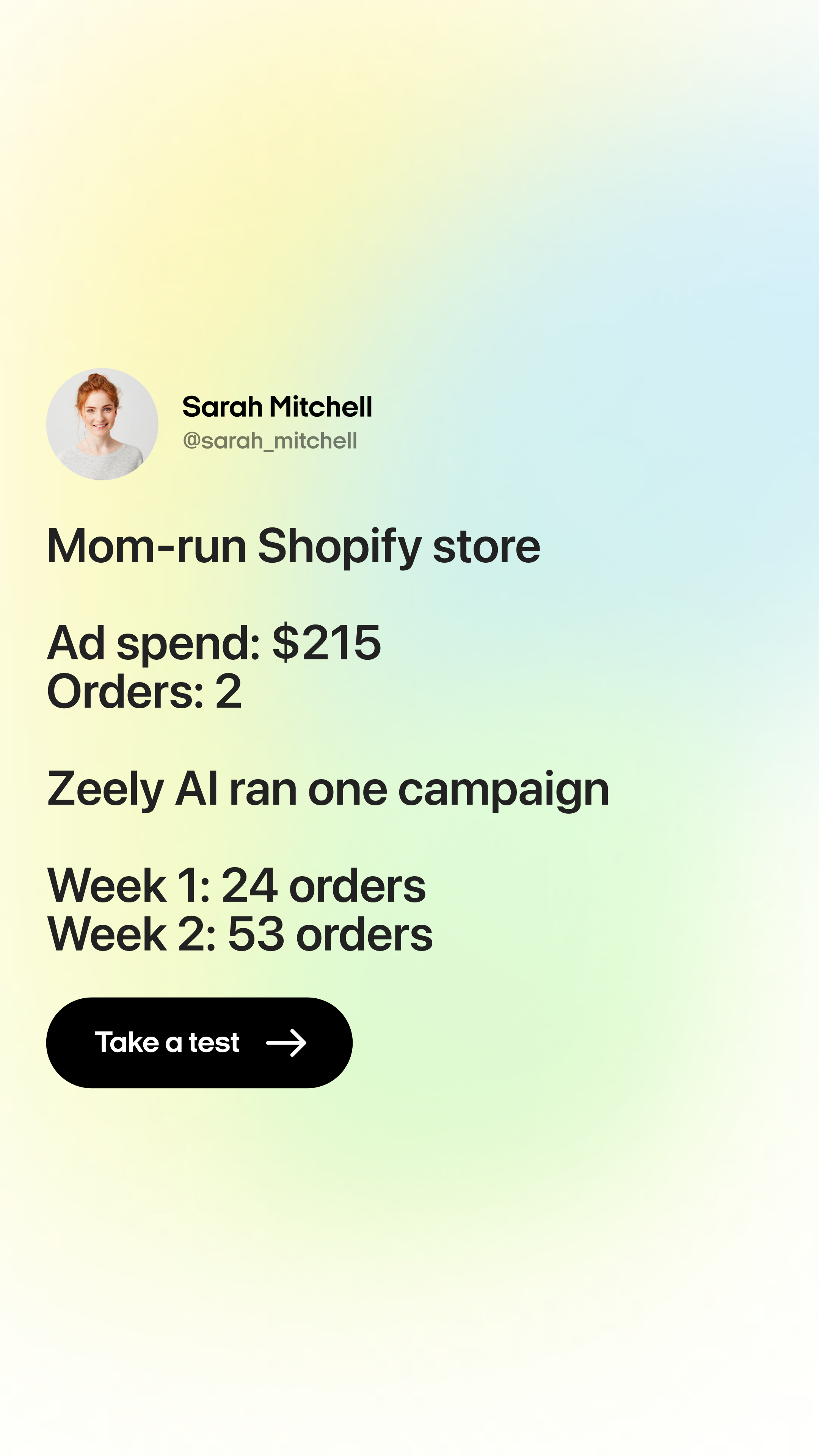 Zeely Facebook ad