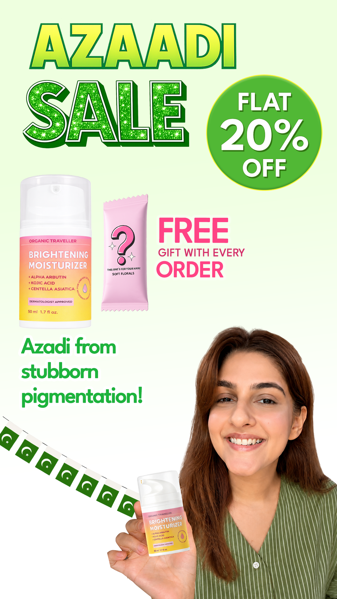 Organic Traveller - Skincare Facebook ad