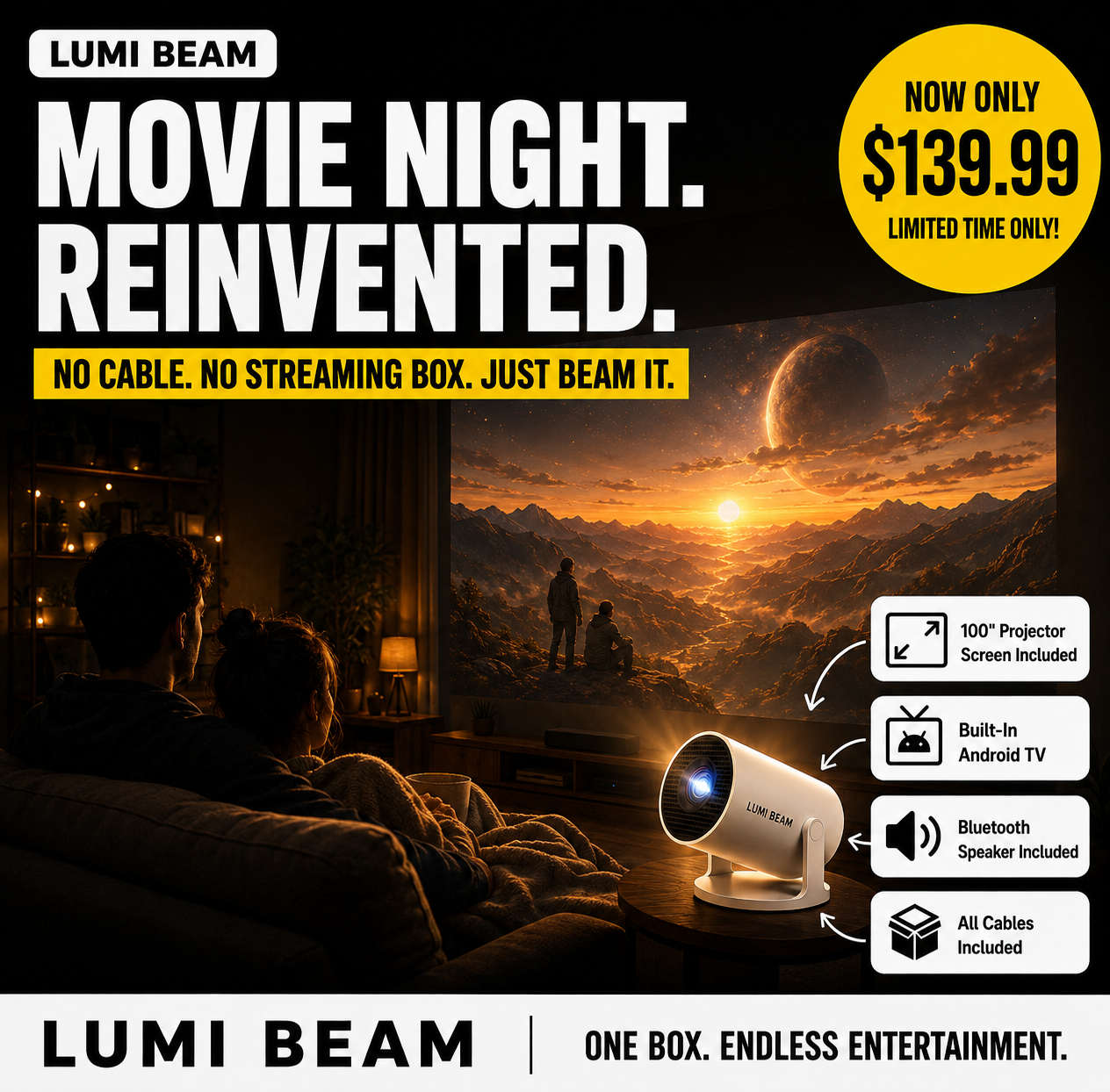 Lumi Beam Facebook ad