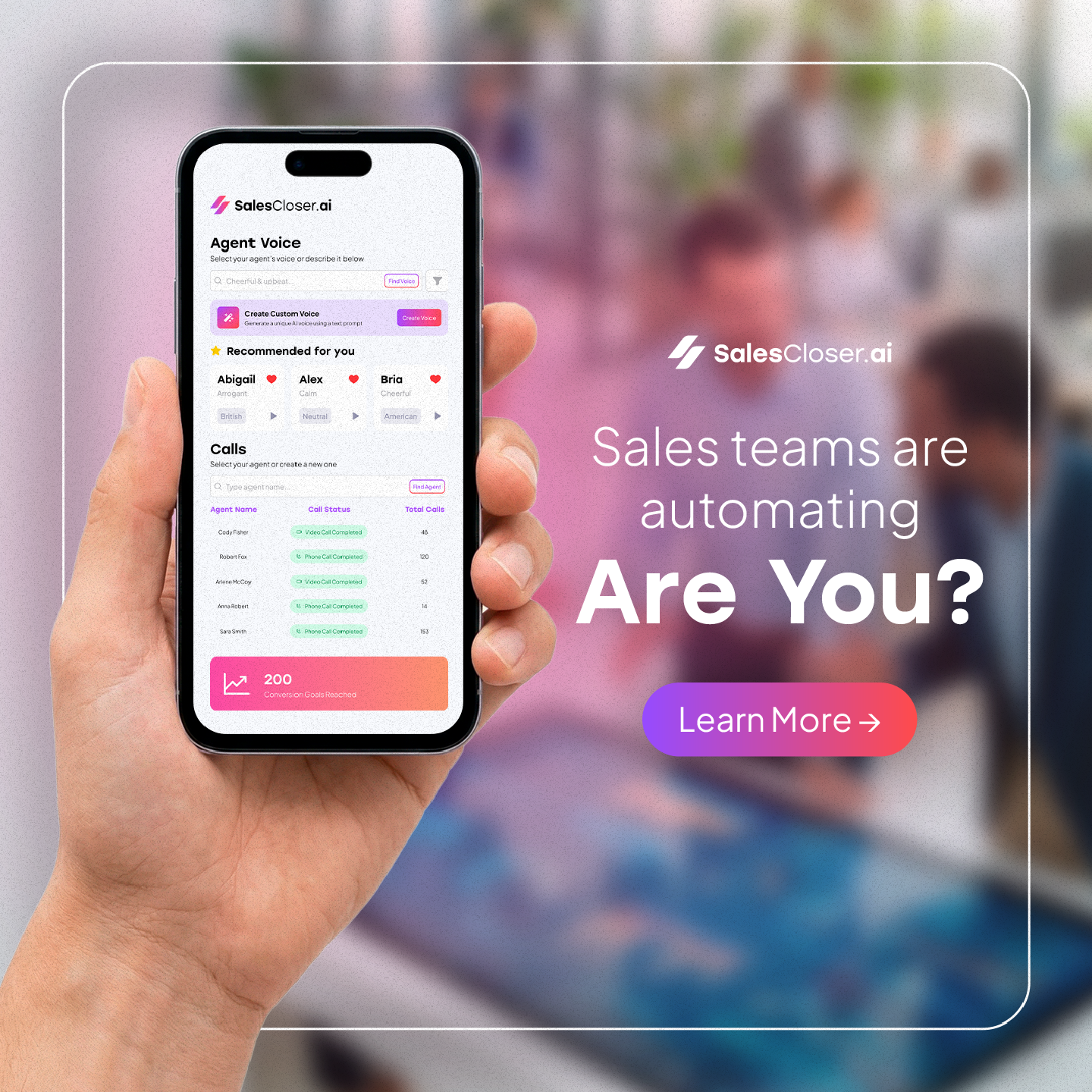 Sales Closer AI Facebook ad: Automate Your Sales
