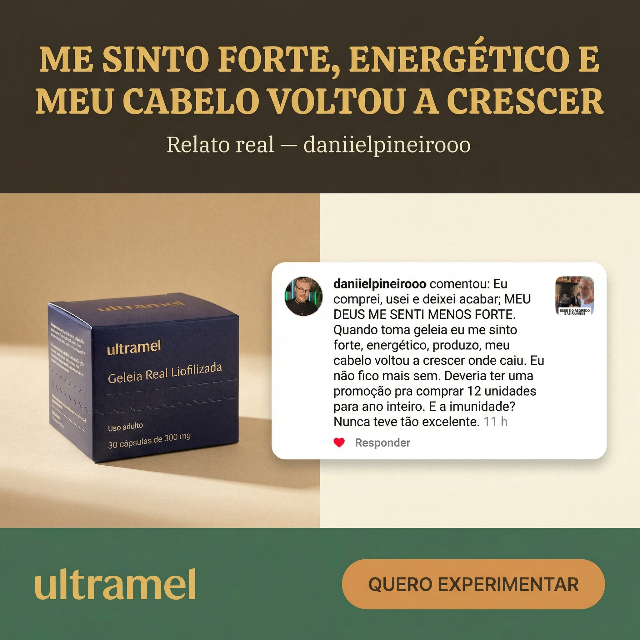 Ultramel Facebook ad