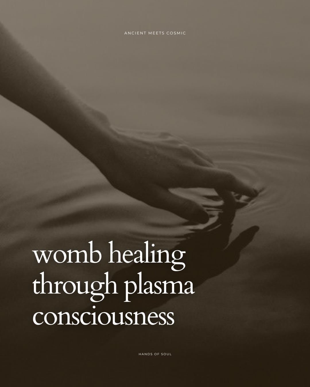 Hands of Soul Facebook ad: ◦ In my Reiki + Womb Healing Sessions…