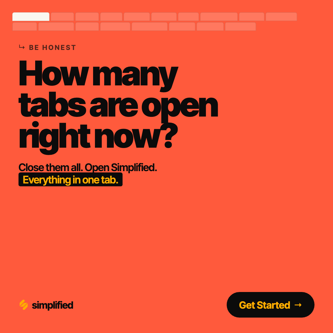 Simplified Facebook ad