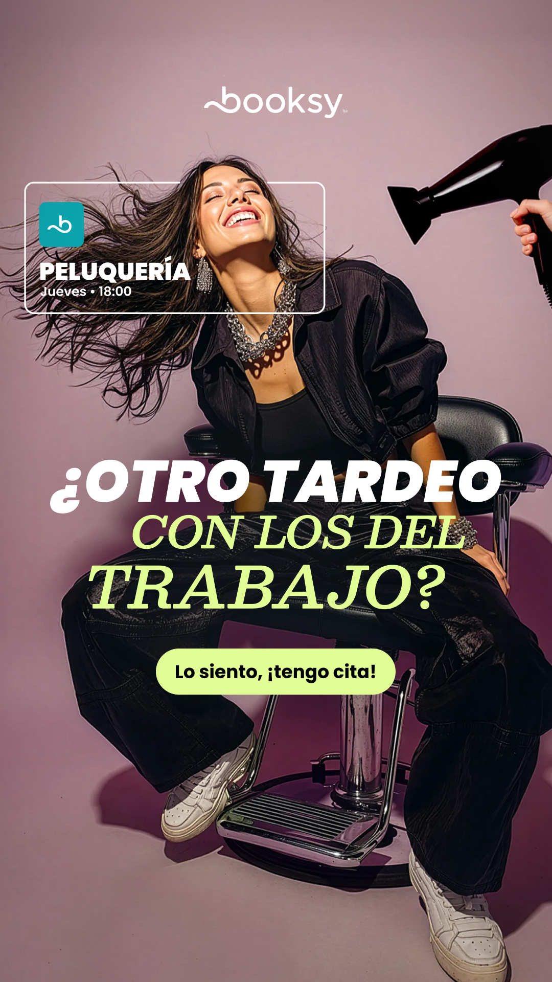 Booksy Spain Facebook ad from Jun 12, 2026