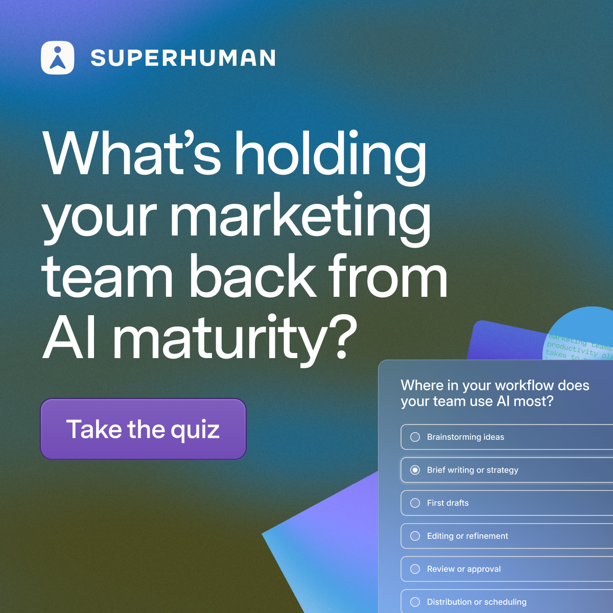 Superhuman Facebook ad