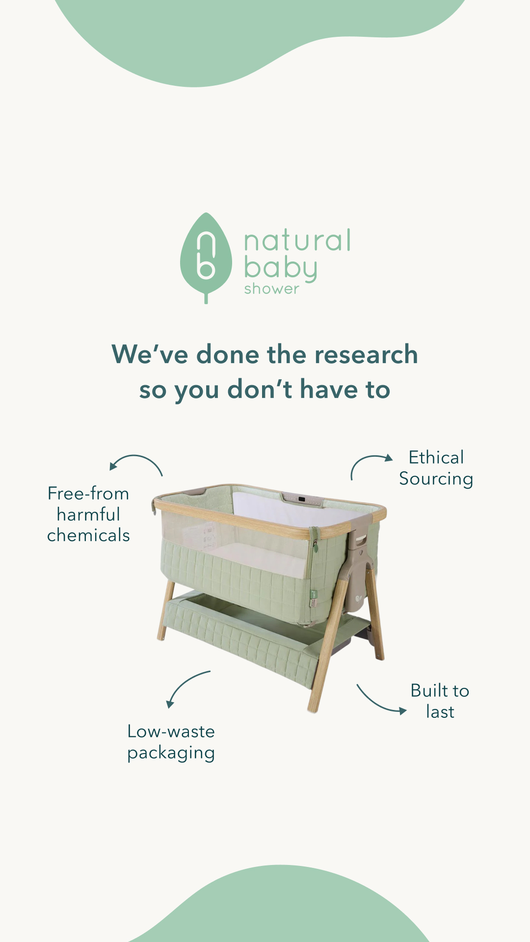 Natural Baby Shower Facebook ad