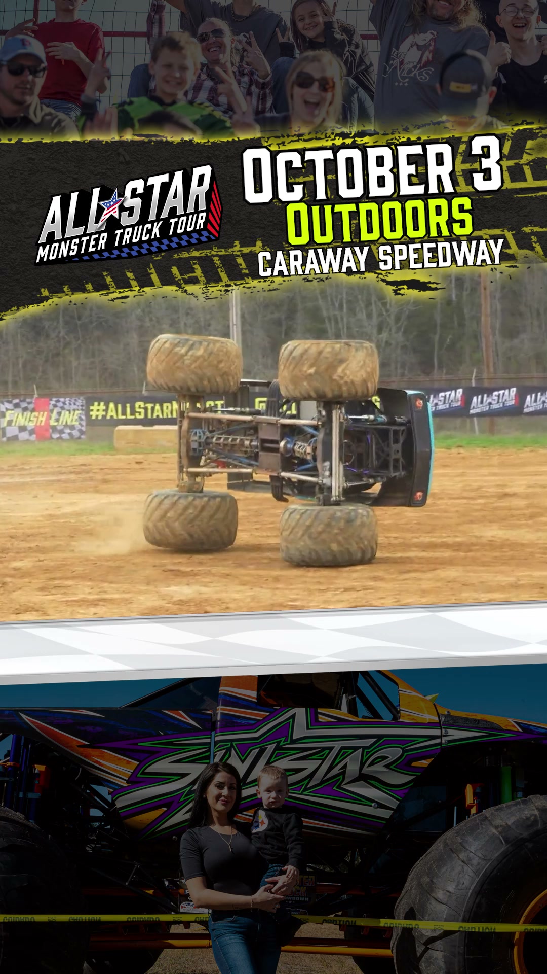 All Star Monster Truck Tour Facebook ad: 100+ 5-STAR GOOGLE REVIEWS, COME SEE WHY FAMILIES…