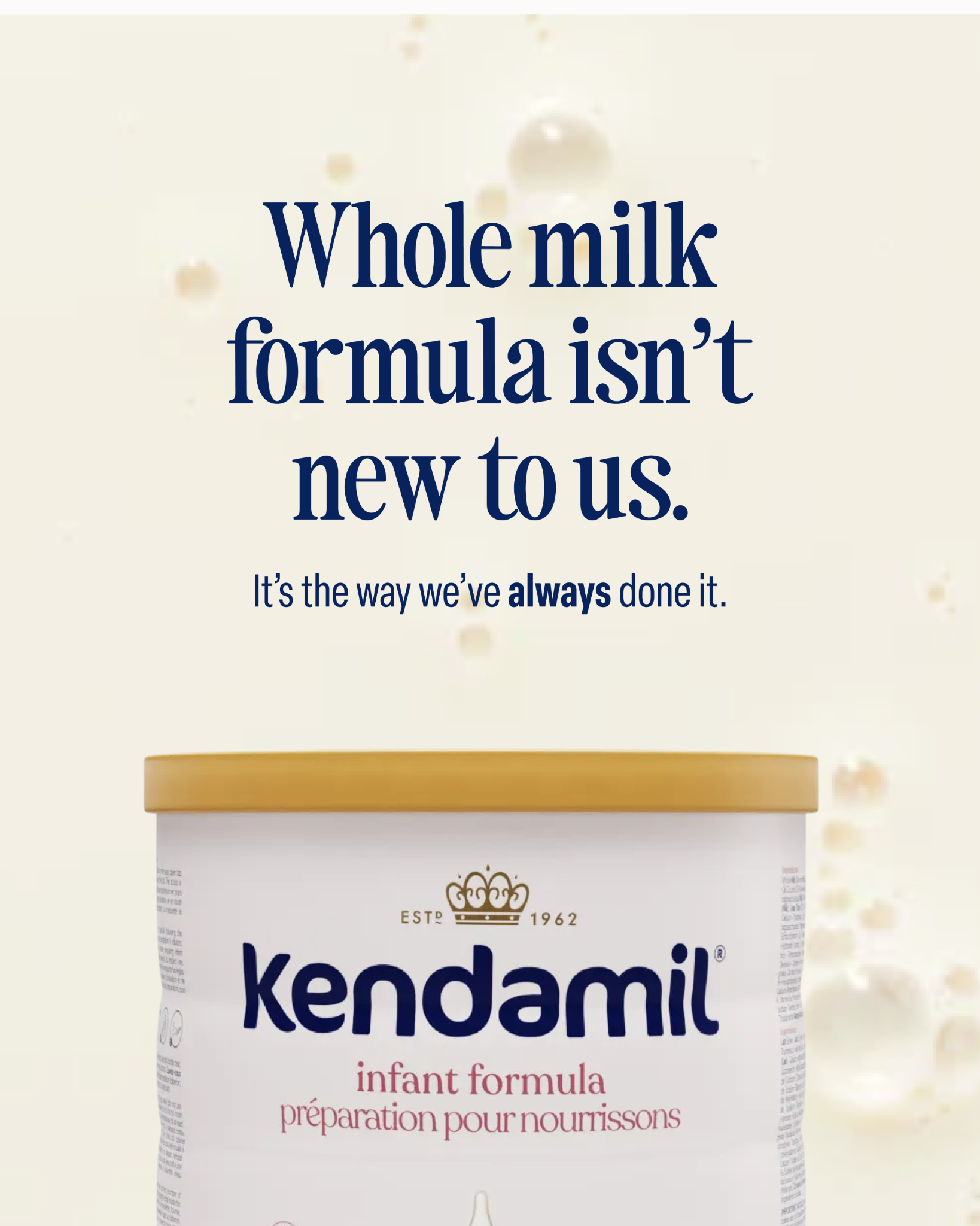Kendamil Canada Facebook ad