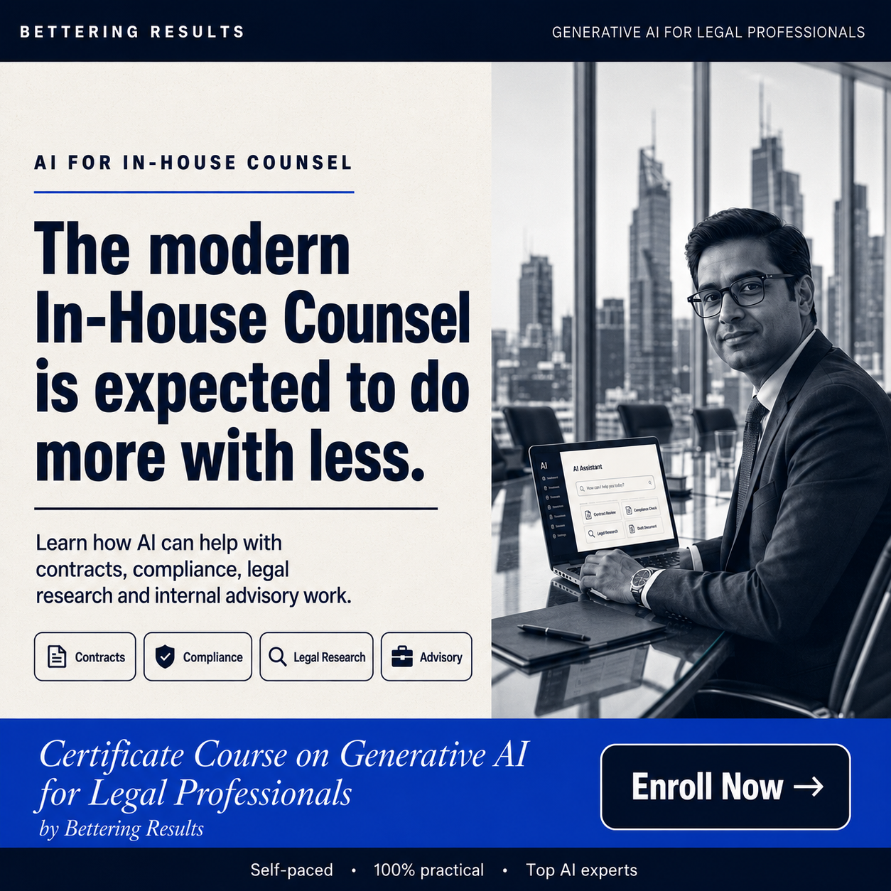 Bettering Results-BR Facebook ad: Generative AI Course for Legal Professionals