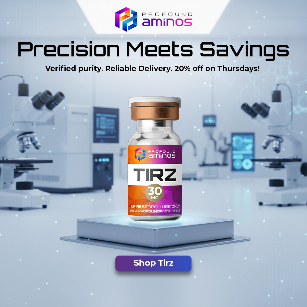 Profound Aminos Store Facebook ad