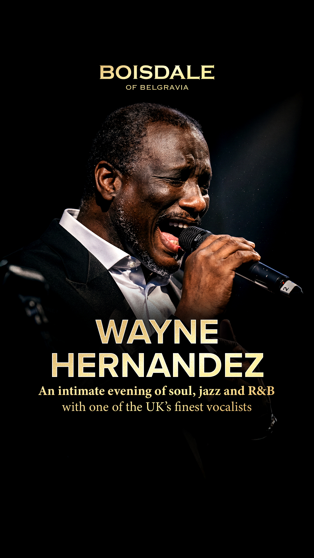 Boisdale Restaurants Facebook ad: Wayne Hernandez | Soul & RnB