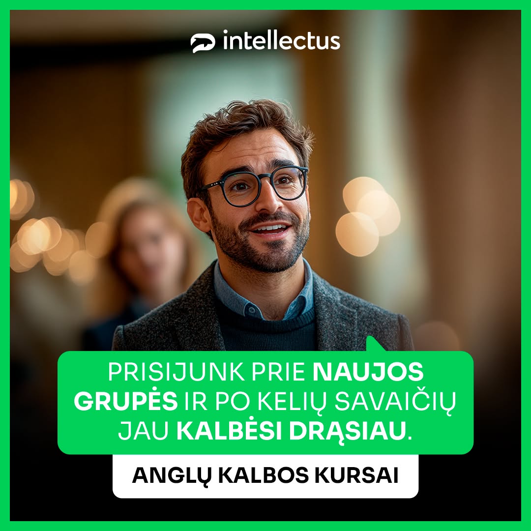 Anglų kalbos mokykla „Intellectus“ Facebook ad
