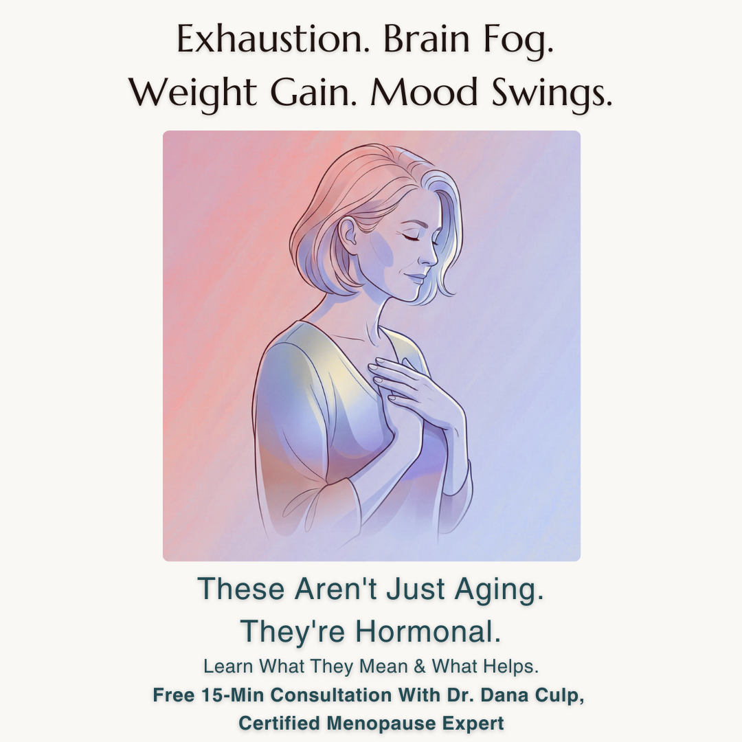 Thrive Midlife Medicine Facebook ad: Struggling with perimenopause?