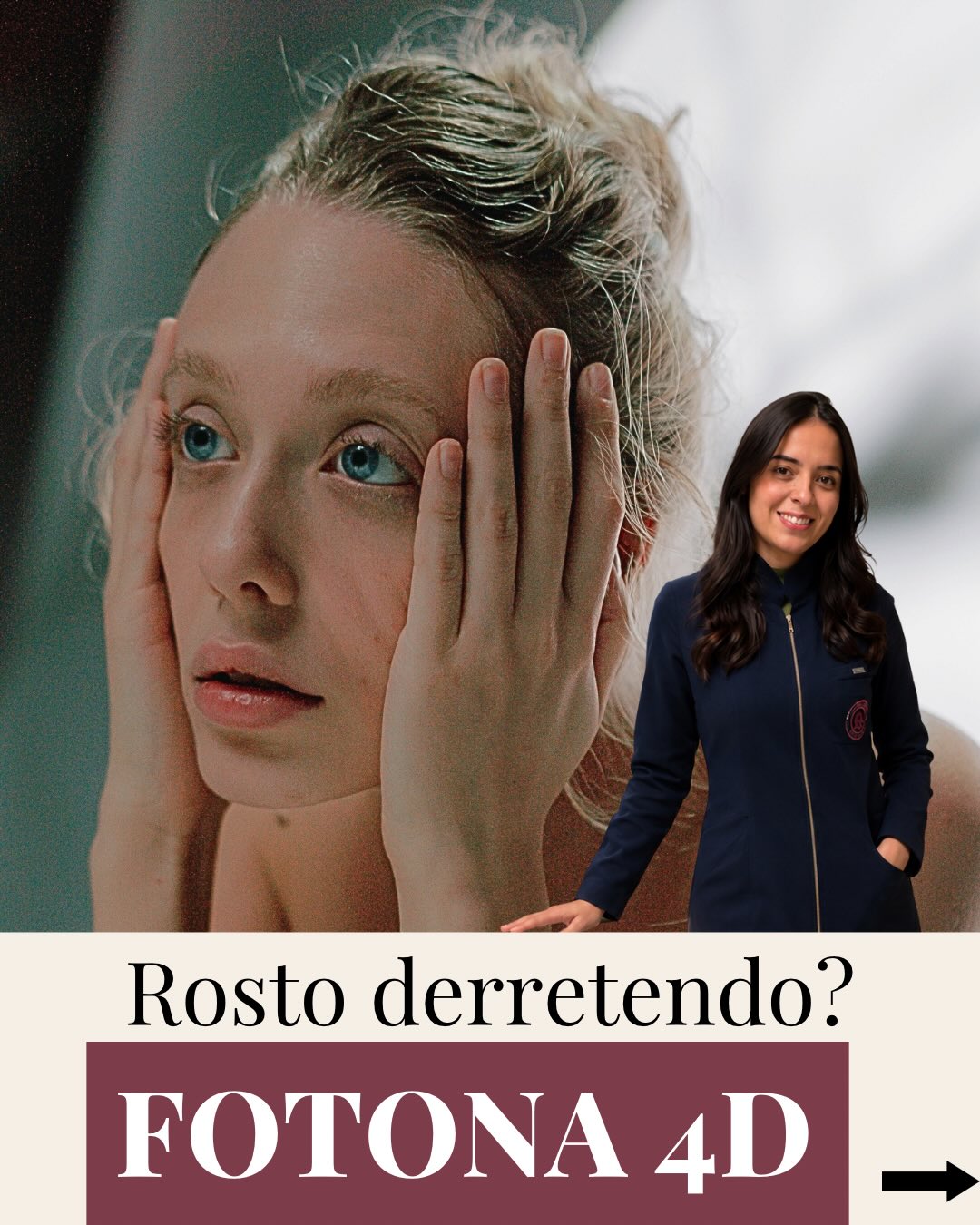 Clínica Dra. Andréa Pimentel Facebook ad: Rosto derretendo?