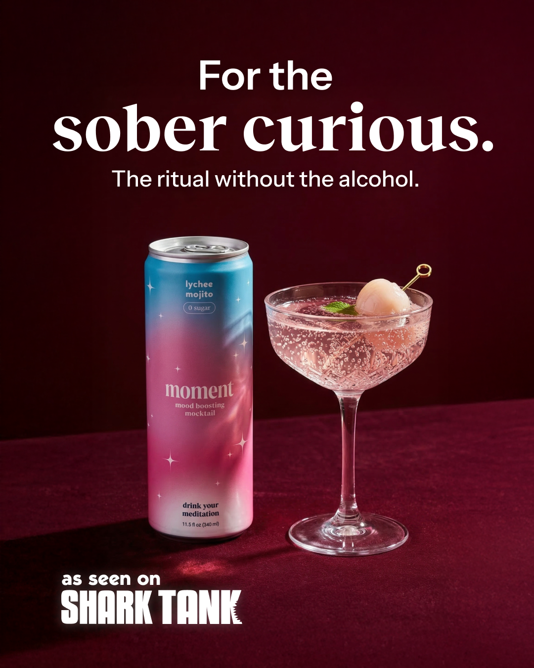 Moment Facebook ad: Unwind Without The Wine