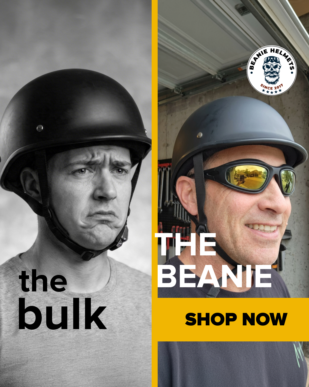 Beanie Helmets Facebook ad