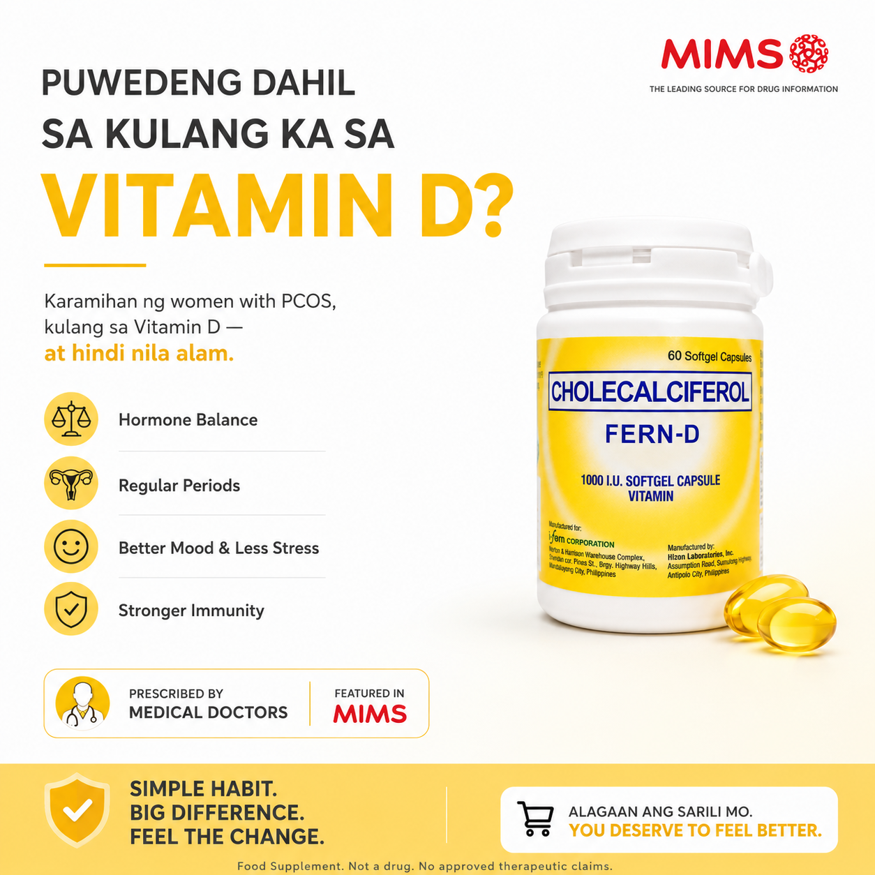 I-Fern Online Facebook ad: May PCOS Ka? Baka Panahon Nang I-check ang Vitamin D Mo.