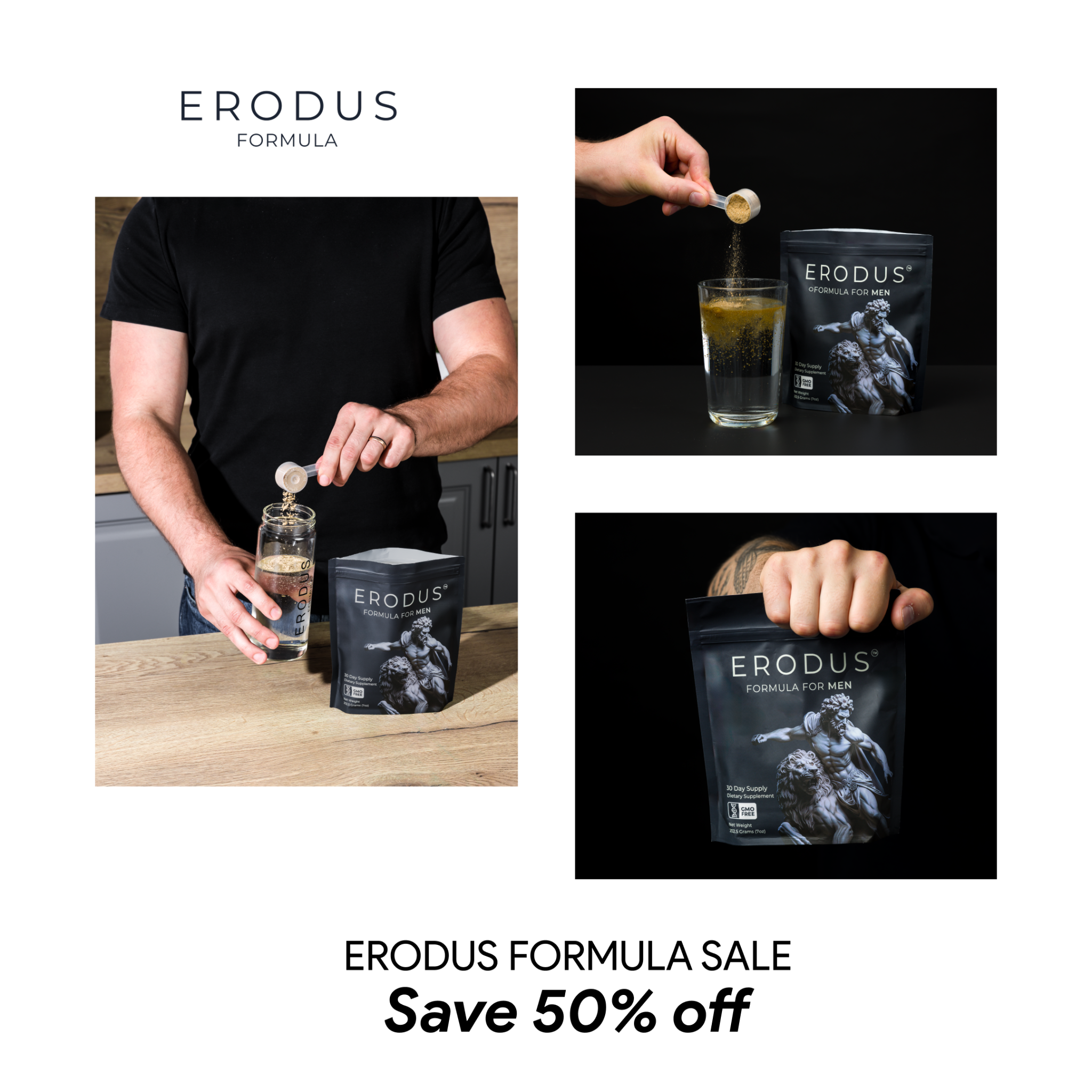 Erodus Formula For Men Facebook ad